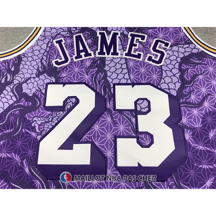 Maillot Los Angeles Lakers LeBron James NO 23 Asian Heritage Throwback 2018-19 Volet